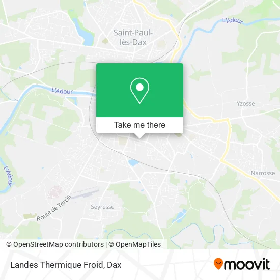 Landes Thermique Froid map