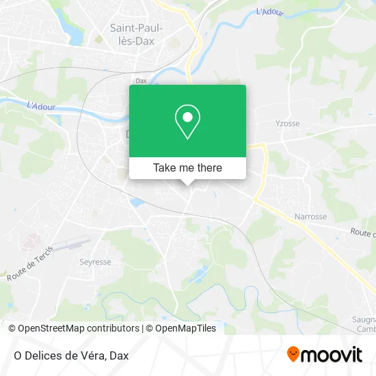 O Delices de Véra map