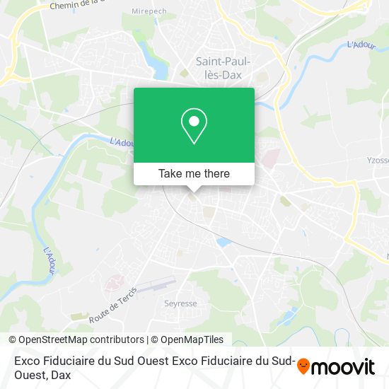Exco Fiduciaire du Sud Ouest Exco Fiduciaire du Sud-Ouest map