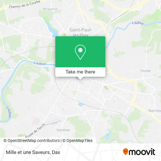 Mille et une Saveurs map