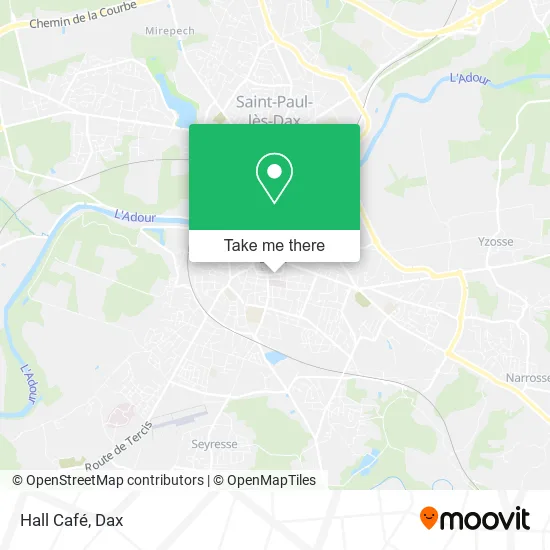Hall Café map