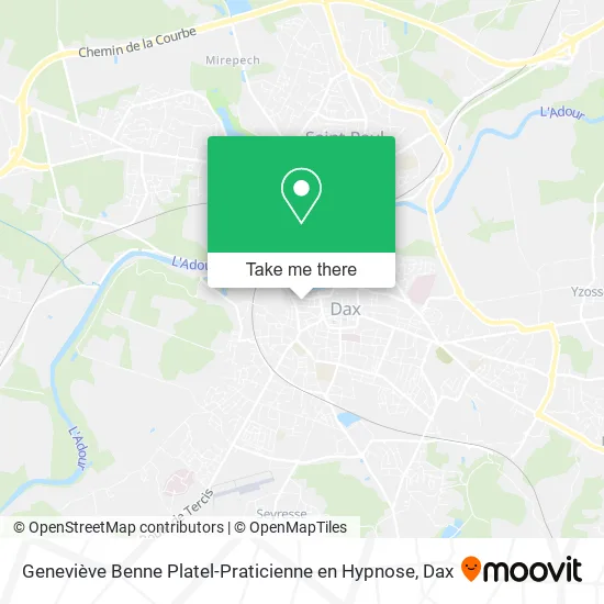 Geneviève Benne Platel-Praticienne en Hypnose map