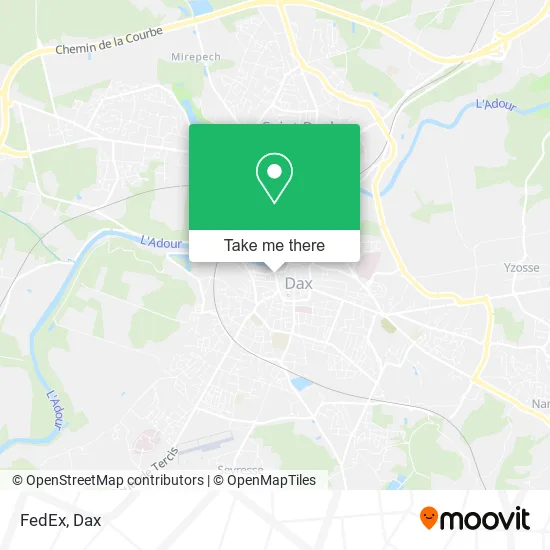 FedEx map
