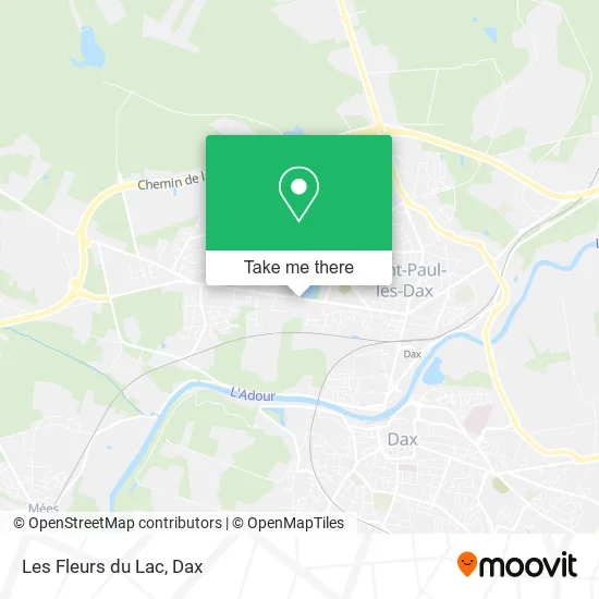 Les Fleurs du Lac map