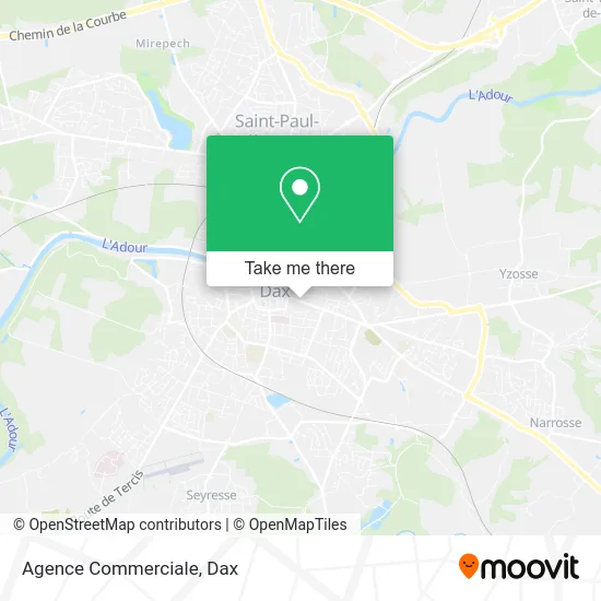 Agence Commerciale map