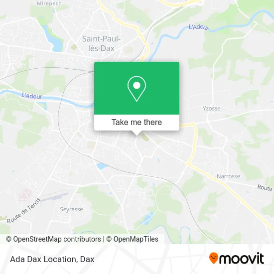 Ada Dax Location map