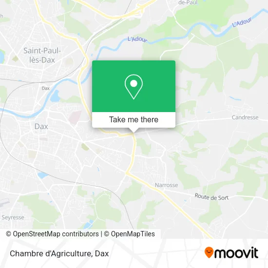 Chambre d'Agriculture map