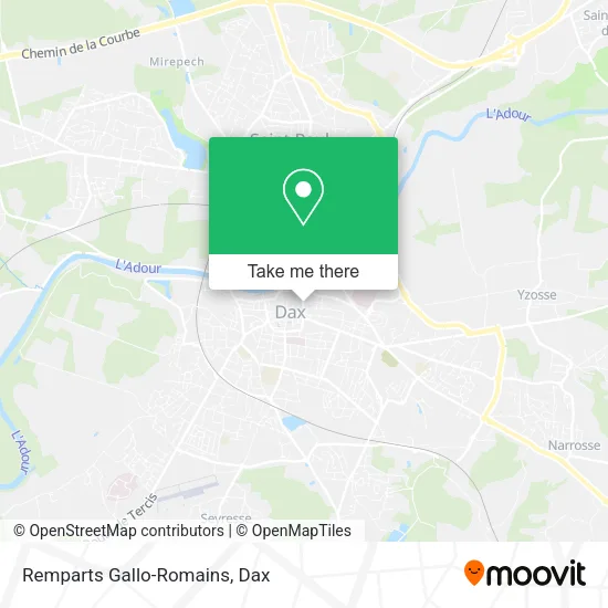 Remparts Gallo-Romains map