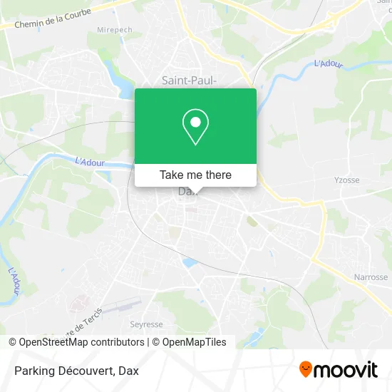 Parking Découvert map