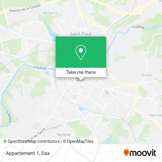 Appartement 1 map