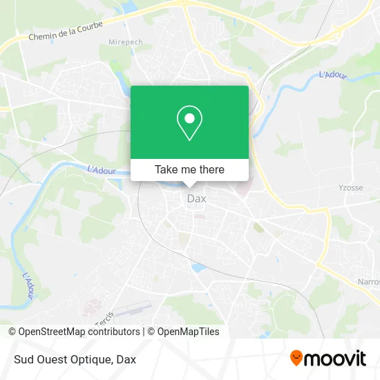 Sud Ouest Optique map