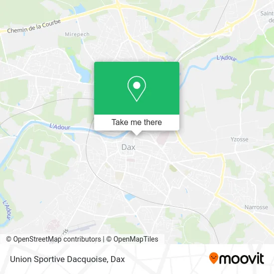Union Sportive Dacquoise map