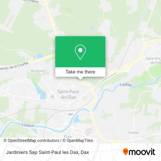 Jardiniers Sap Saint-Paul les Dax map