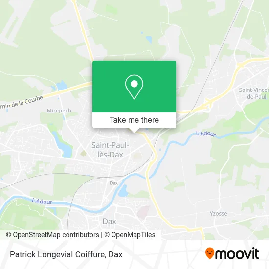 Patrick Longevial Coiffure map