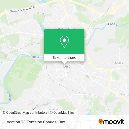 Location T3 Fontaine Chaude map