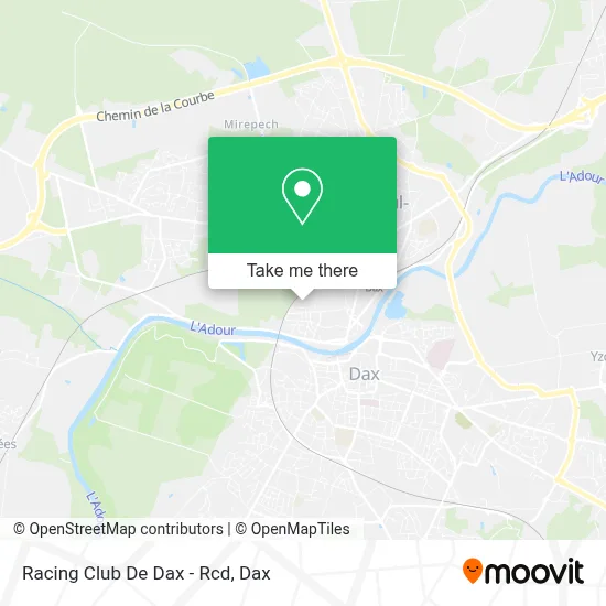 Racing Club De Dax - Rcd map