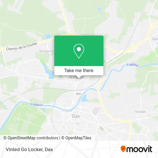 Vinted Go Locker map