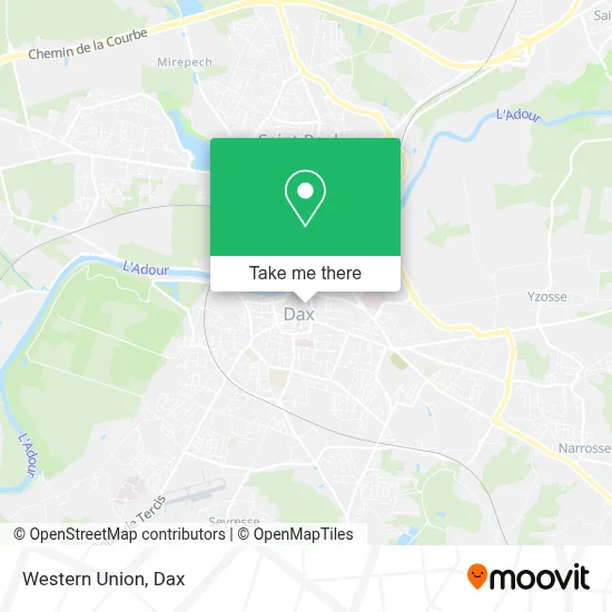 Western Union map