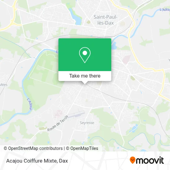 Acajou Coiffure Mixte map