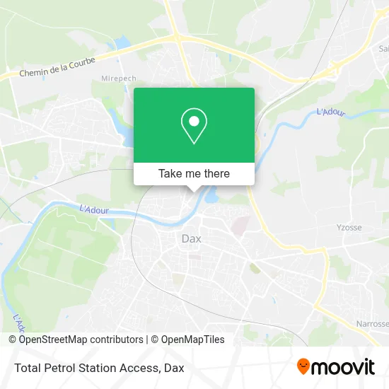 Total Petrol Station Access map