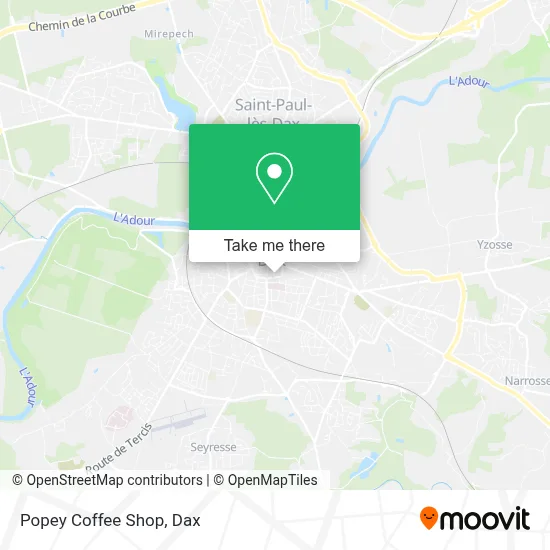 Popey Coffee Shop map