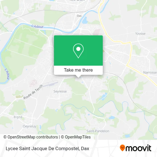 Lycee Saint Jacque De Compostel map