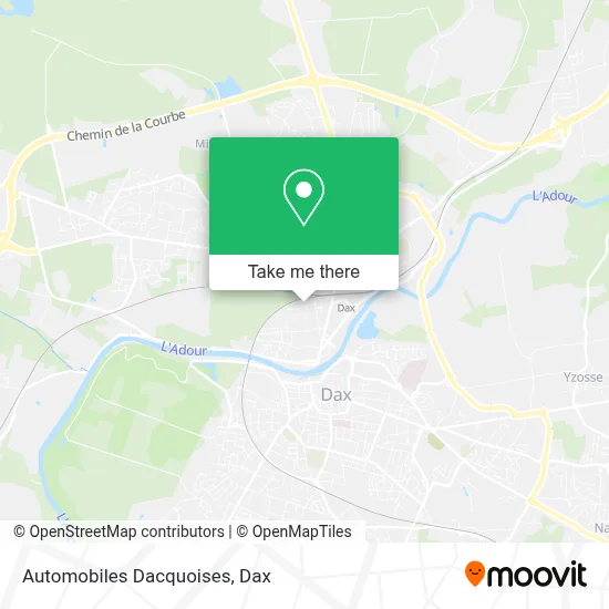 Automobiles Dacquoises map
