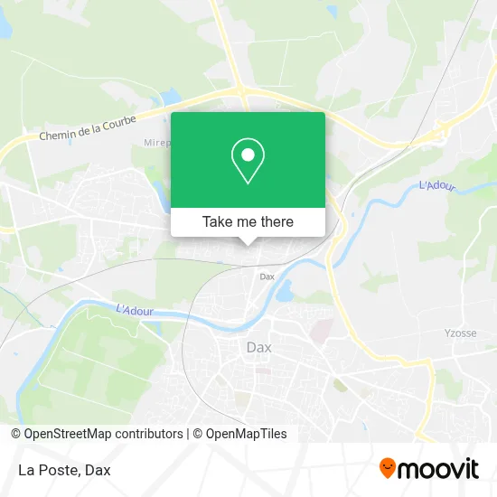 La Poste map