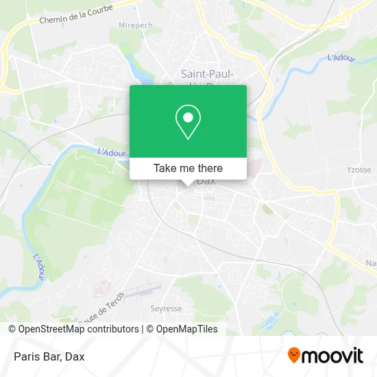 Paris Bar map