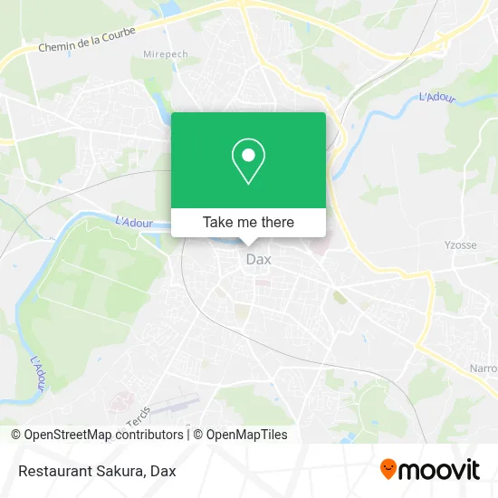 Restaurant Sakura map
