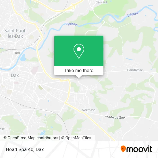 Head Spa 40 map