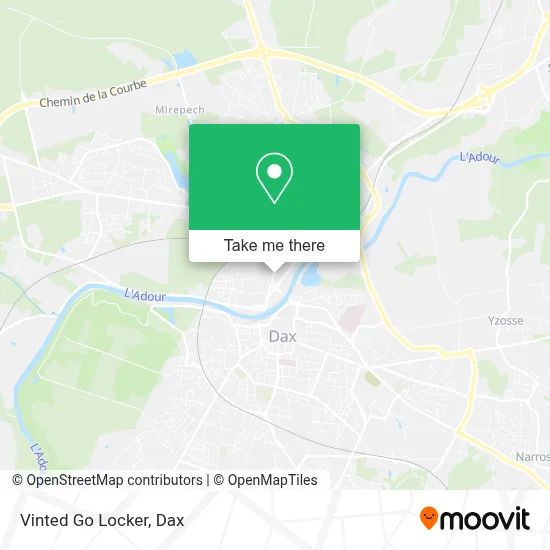 Vinted Go Locker map
