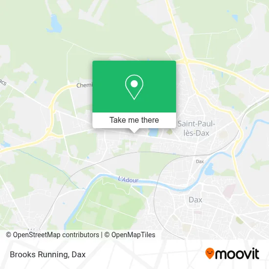 Brooks Running map