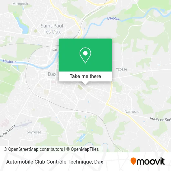 Automobile Club Contrôle Technique map
