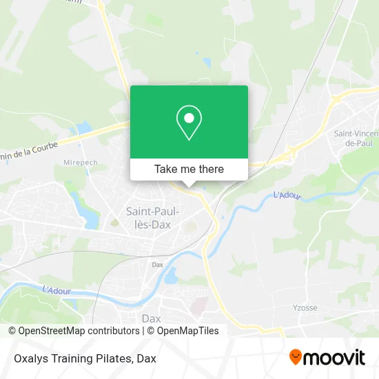 Oxalys Training Pilates map