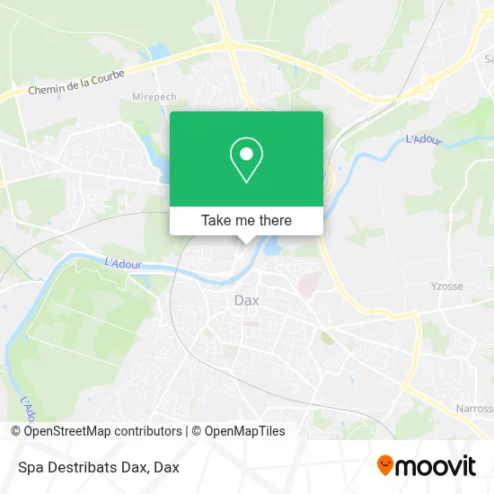 Spa Destribats Dax map