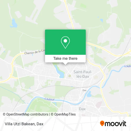 Villa Utzi Bakean map