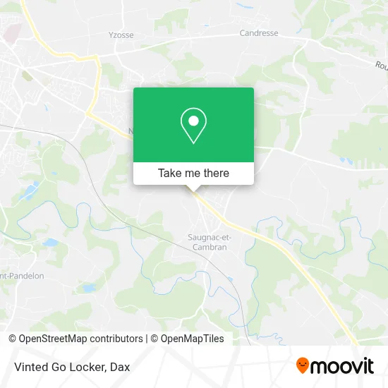 Vinted Go Locker map