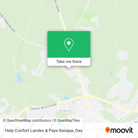 Help Confort Landes & Pays Basque map