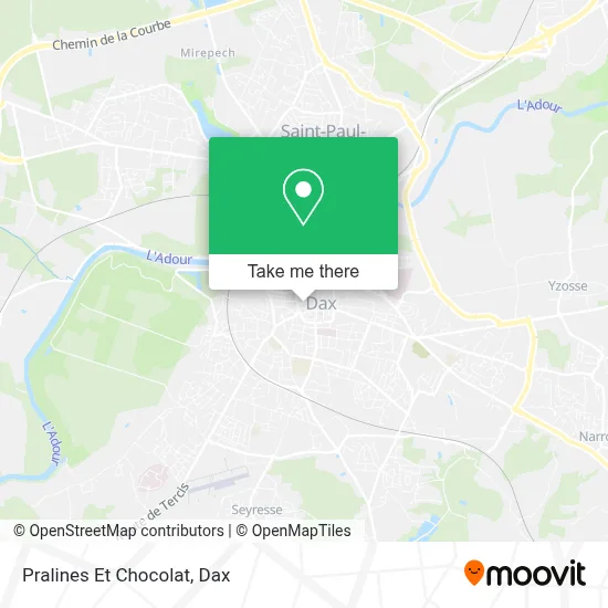 Pralines Et Chocolat map
