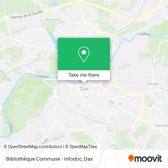 Bibliothèque Commune - Infodoc map