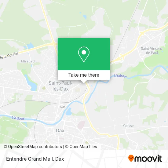 Entendre Grand Mail map