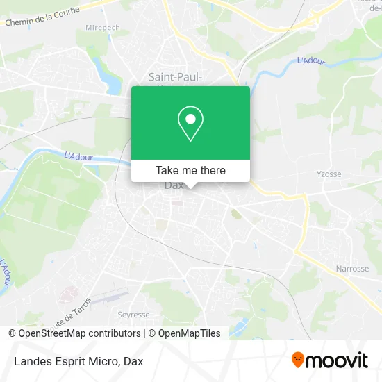 Landes Esprit Micro map