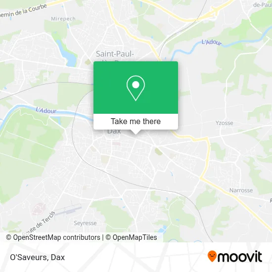 O'Saveurs map
