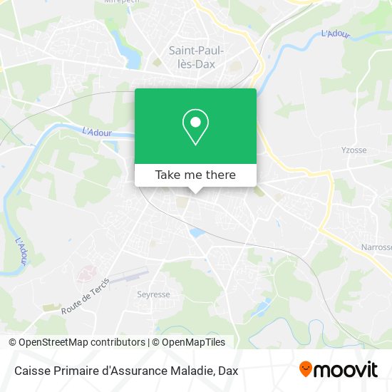 Caisse Primaire d'Assurance Maladie map