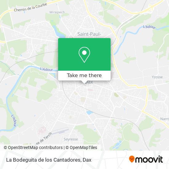 La Bodeguita de los Cantadores map