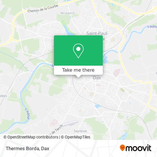 Thermes Borda map