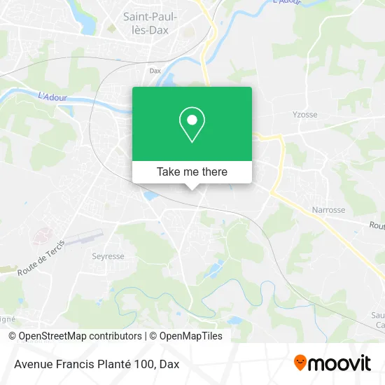 Avenue Francis Planté 100 map