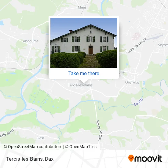 Tercis-les-Bains map