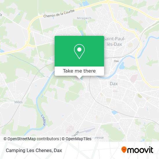 Camping Les Chenes map